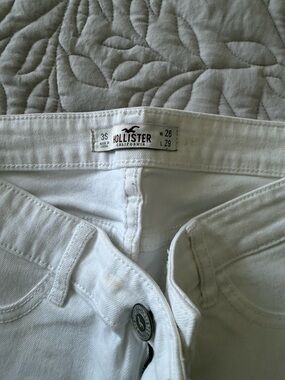Hollister Women's Skinny White Jeans